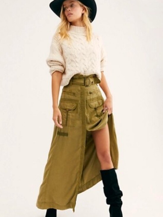 Free People Dresses & Skirts - Black FP The Feeling Of Falling Skirt